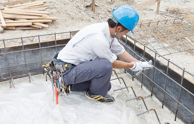 基礎工事の写真